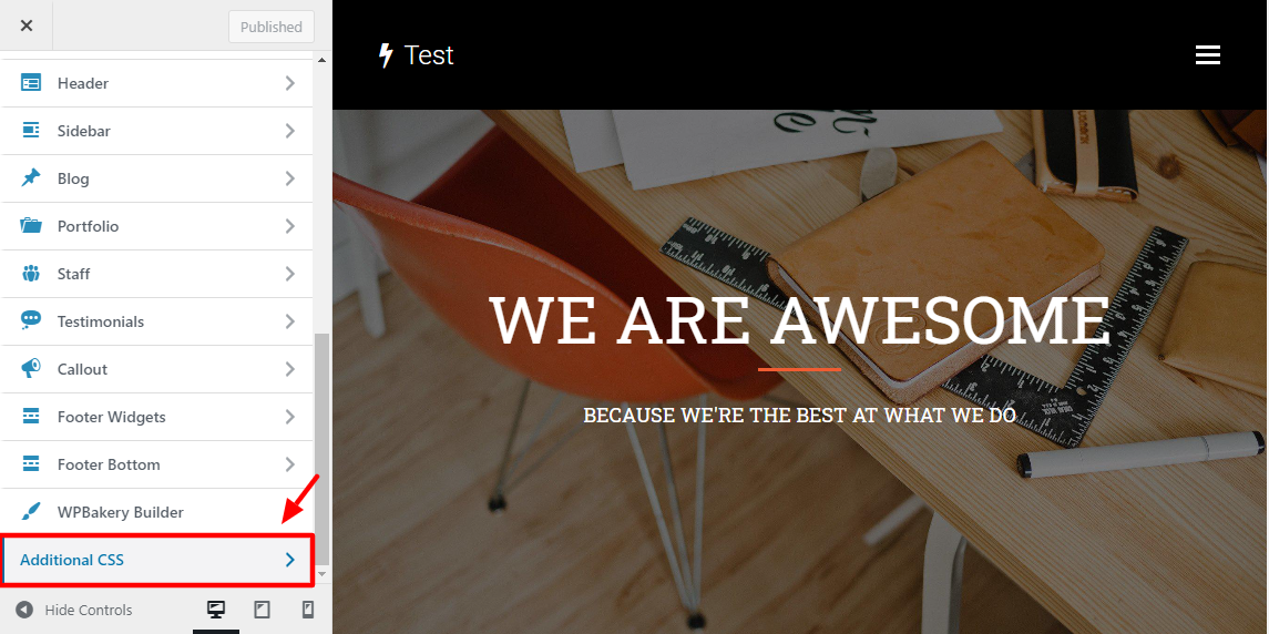 Additional CSS