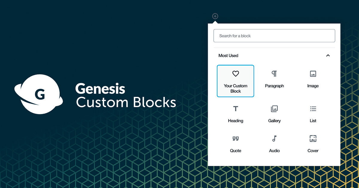 Building editor blocks with the help of the Genesis custom blocks plugin