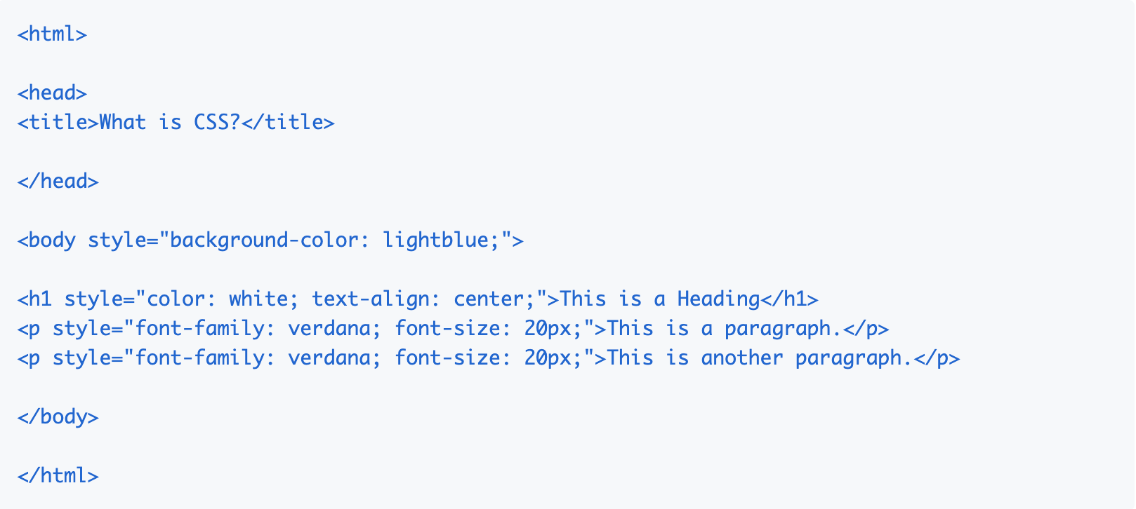 Inline CSS