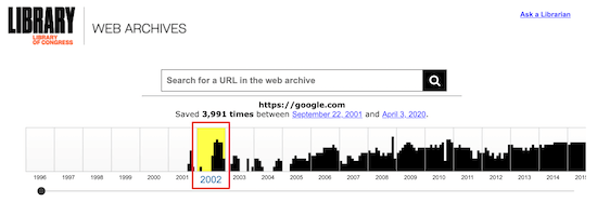 Library of Congress Web Archive 2