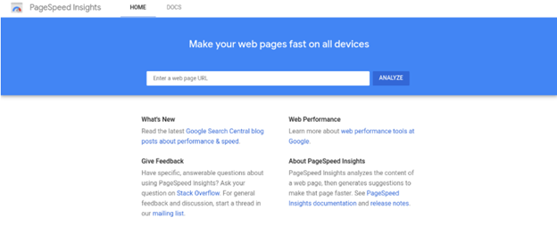 page speed